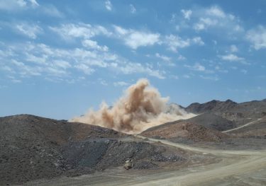 دومین مرحله آتشباری معدن مس تکنار در سال ۱۴۰۰