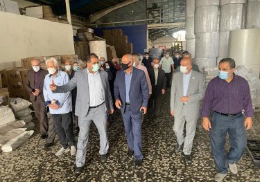 بازدید رؤسای کانون صندوق بازنشستگی استان مازندران از شرکت صنایع کاغذ سازی قائم شهر