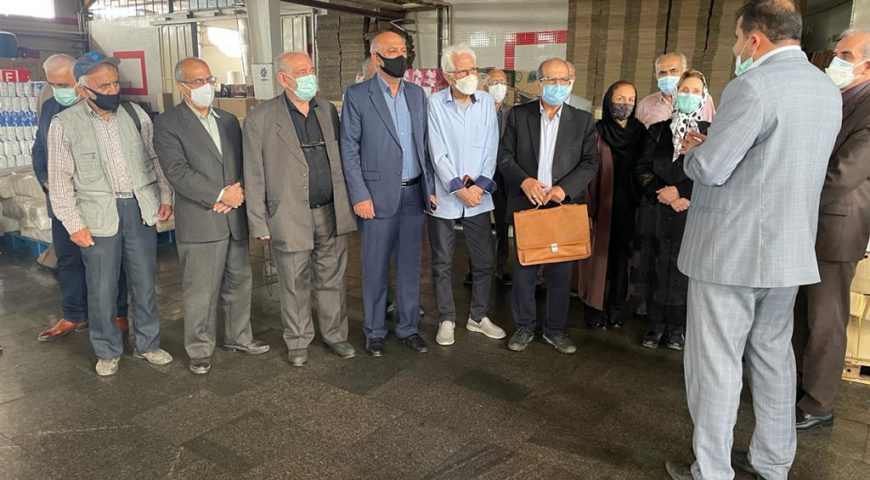 بازدید رؤسای کانون صندوق بازنشستگی استان مازندران از شرکت صنایع کاغذ سازی قائم شهر