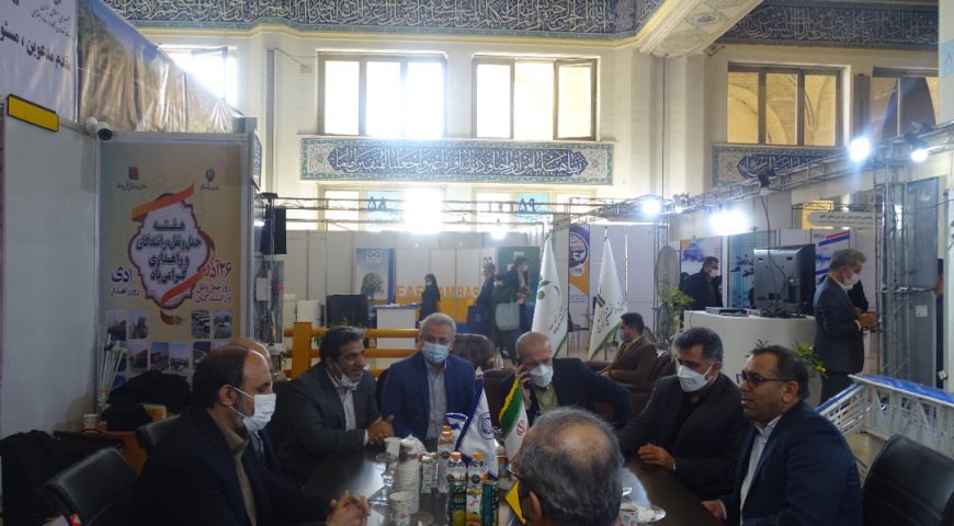 بازدید مدیرعامل شرکت سرمایه گذاری آتیه صبا از شرکت تجهیزات ایمنی راهها در پنجمین نمایشگاه حمل و نقل، لجستیک و صنایع وابسته