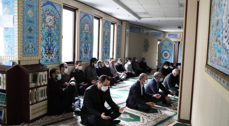 برگزاری مراسم سوگواری شهادت بانوی دو عالم حضرت فاطمه زهرا(س) در شرکت سرمایه گذاری آتیه صبا