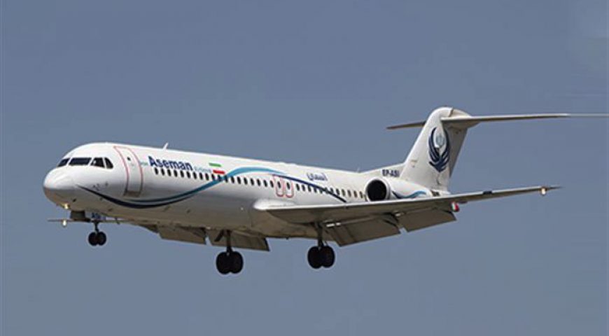 تامین موتور و عملیاتی شدن یک فروند فوکر ۱۰۰ آسمان پس از ۵ ماه زمینگیری