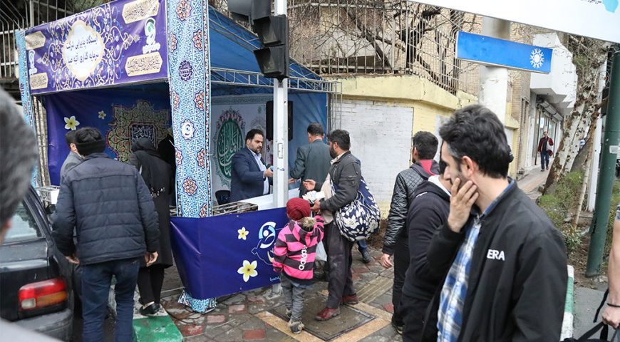 برپایی ایستگاه پذیرایی به مناسبت نیمه شعبان و ولادت حضرت مهدی (عج) در محل شرکت سرمایه گذاری آتیه صبا